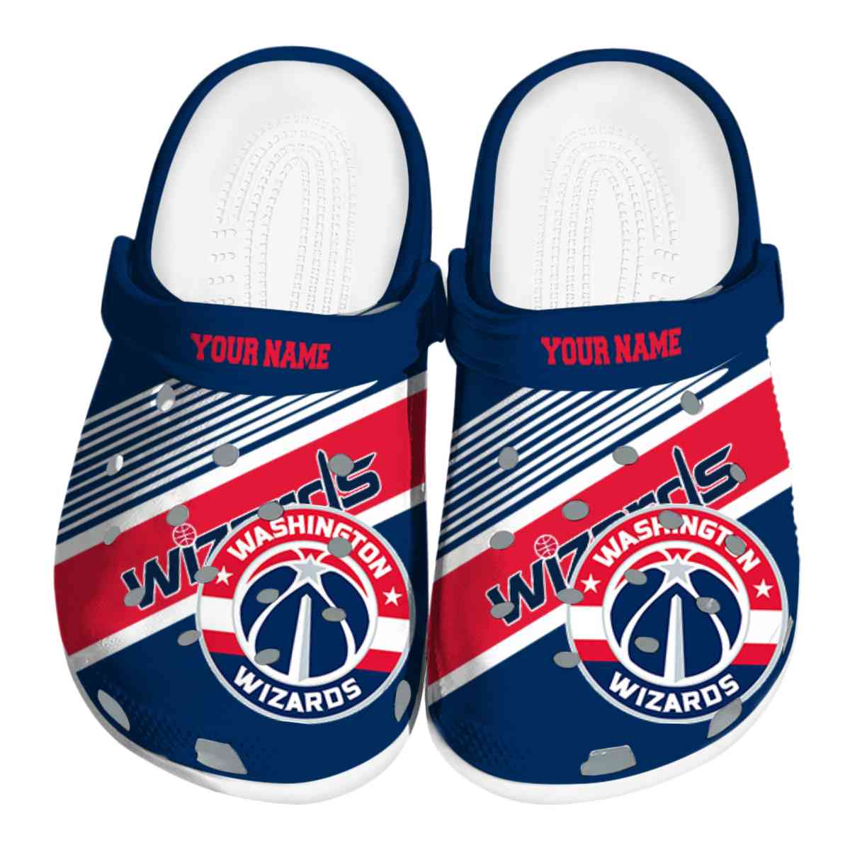 Washington Wizards NBA Sport Crocs Crocband Clogs Shoes Comfortable For Men Women and Kids