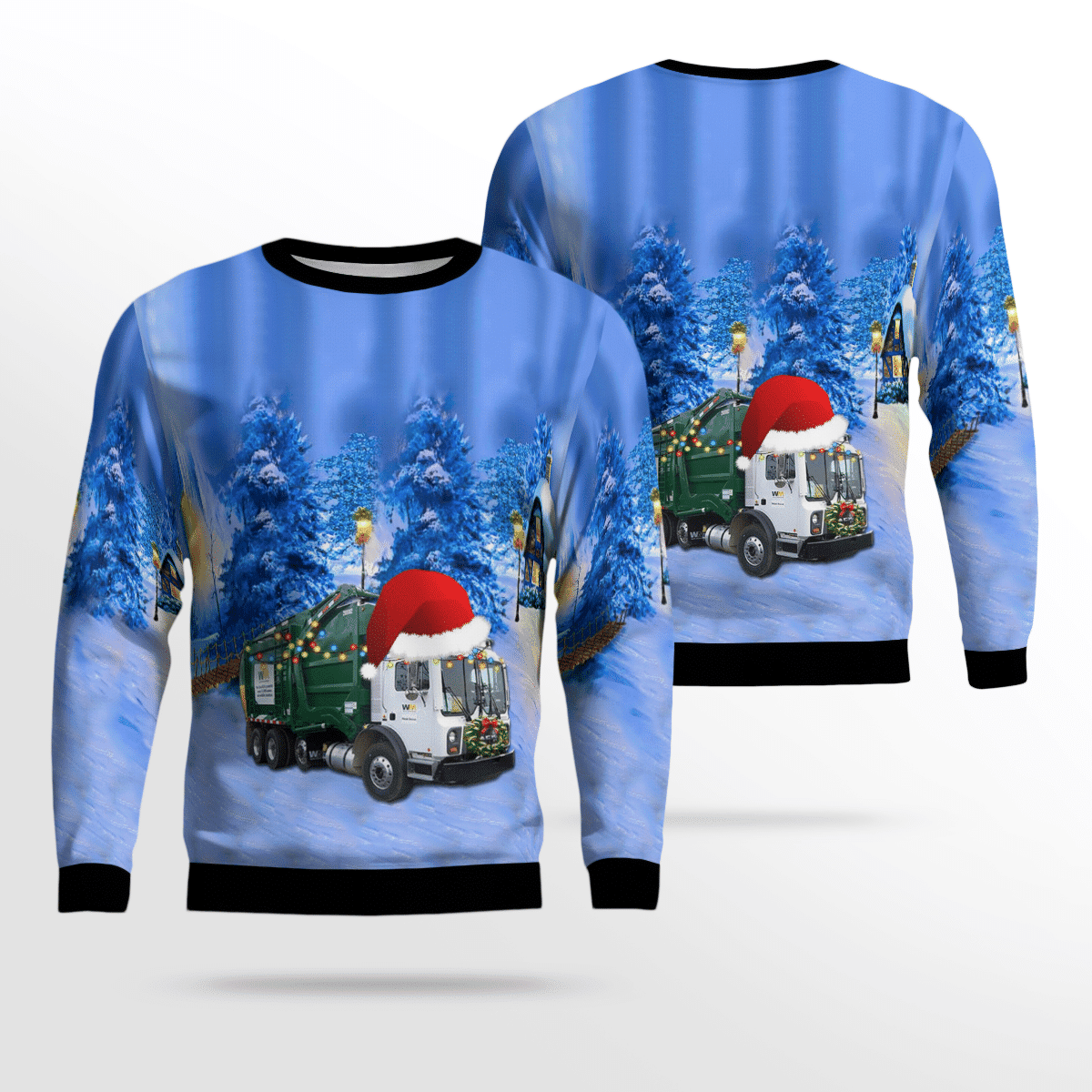 Waste Management Mack Ugly Christmas Sweater Adult 3D Funny Matching for family