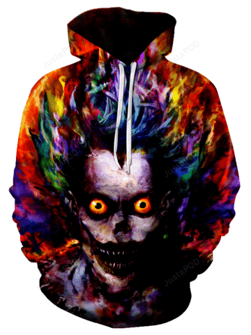 Water Color Art Joker 3D All Over Print Hoodie, Zip Hoodie