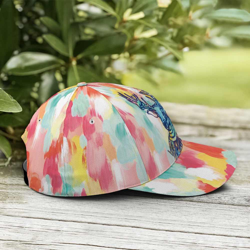 Watercolor Deer All Over Printed Style Baseball Cap Trucker Hats Custom Hats Gifts For Men & Women