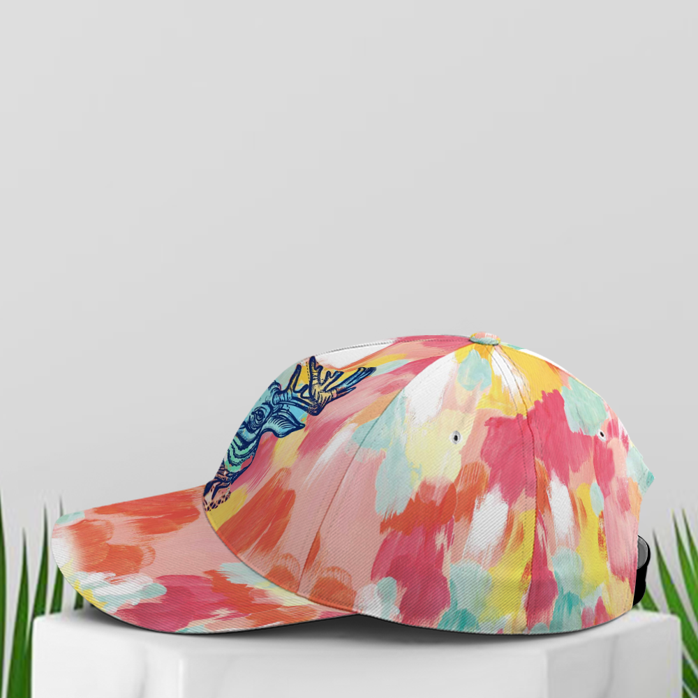 Watercolor Deer All Over Printed Style Baseball Cap Trucker Hats Custom Hats Gifts For Men & Women