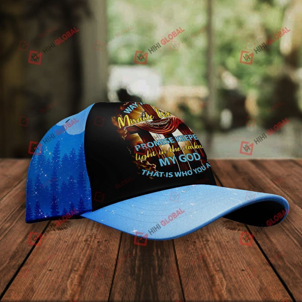 Way Maker Jesus Christ God Faith Classic 3D Classic Cap Trucker Hats Custom Hats Gifts For Men & Women