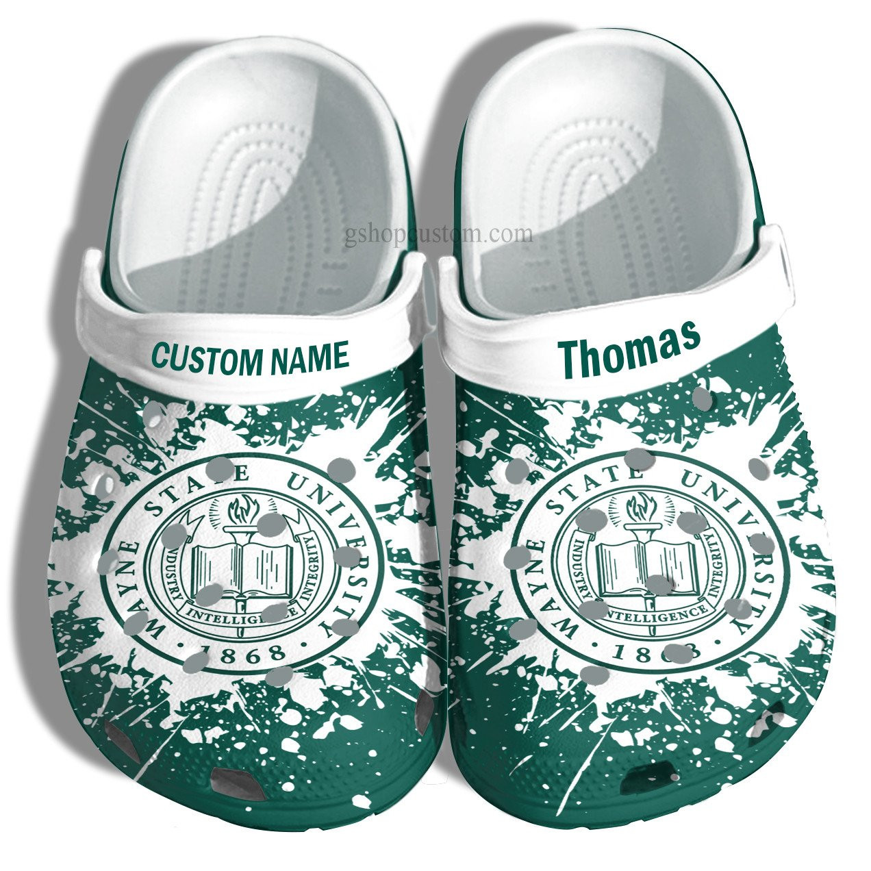 Wayne State University Graduation Gifts Croc Shoes Customize- Admission Gift Shoes