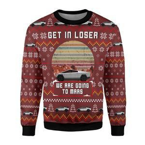 We Are Going To Mars Ugly Christmas Sweater Adult 3D Funny Matching for family