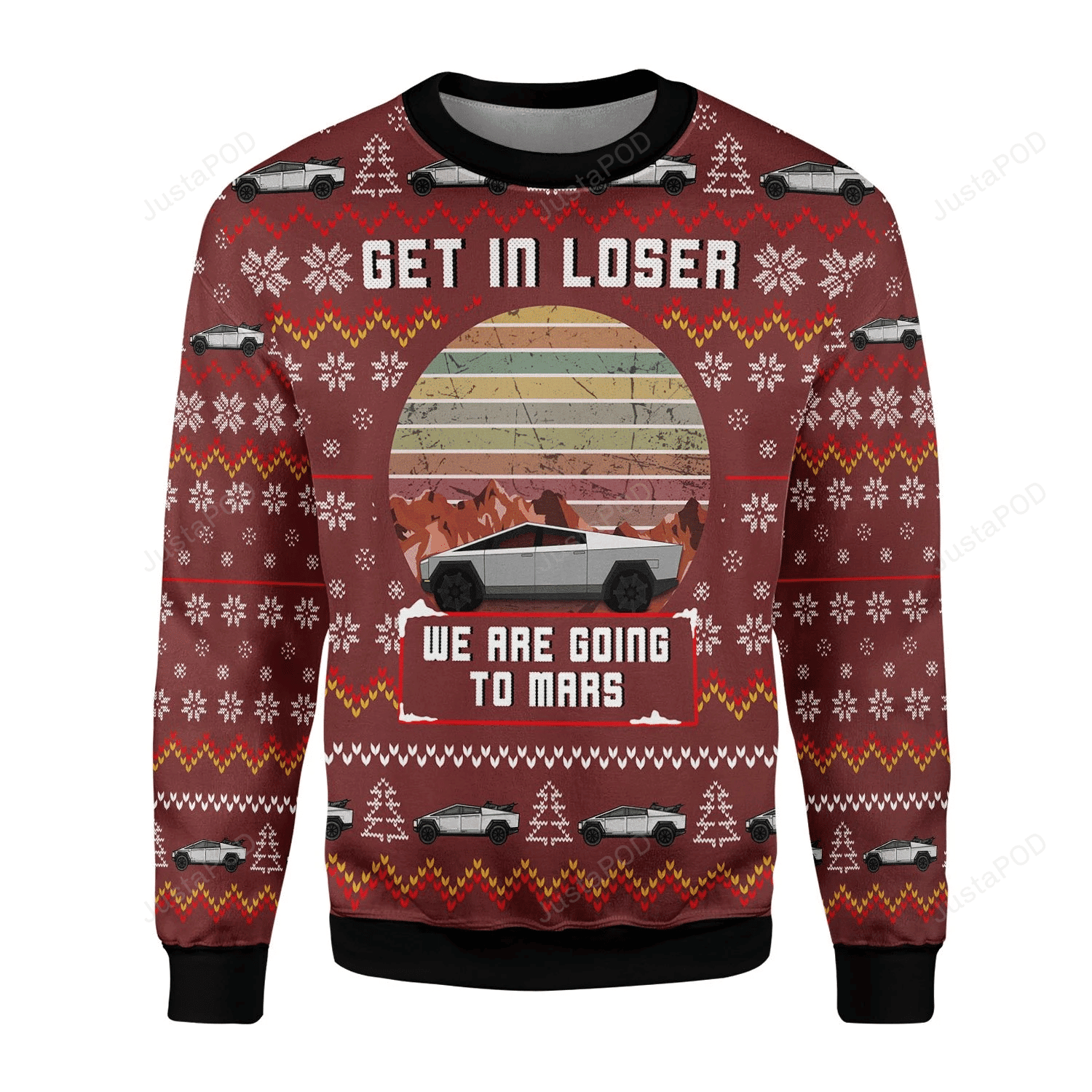 We Are Going To Mars Ugly Christmas Sweater Adult 3D Funny Matching for family