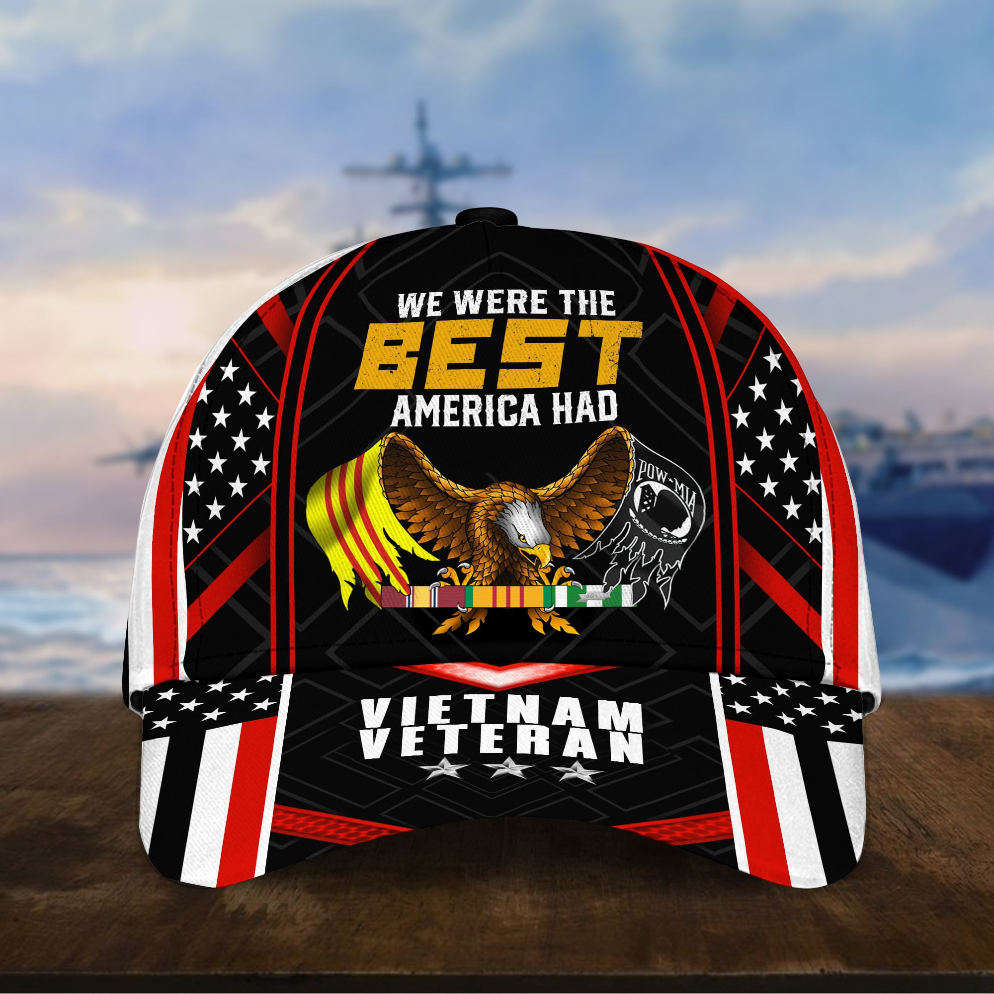 We Were The Best America Had US Veteran 3D Printed Cap Trucker Hats Custom Hats Gifts For Men & Women