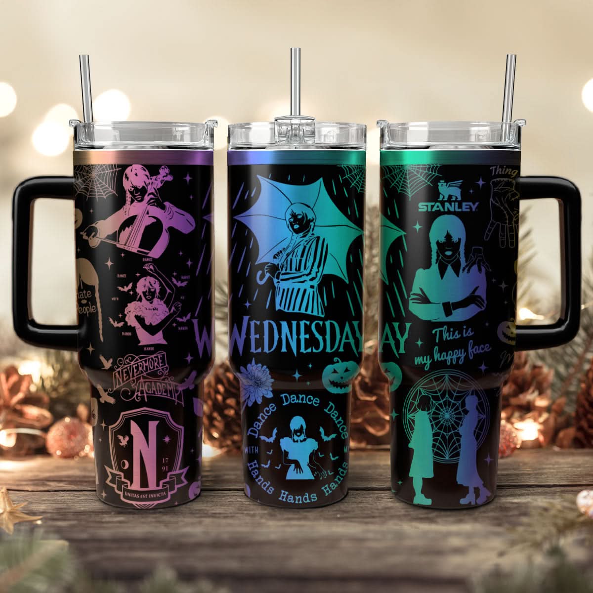 Wednesday Addams TV Series Custom Stanley Cup 40 oz 30 oz Tumbler With HandleTVC2301448