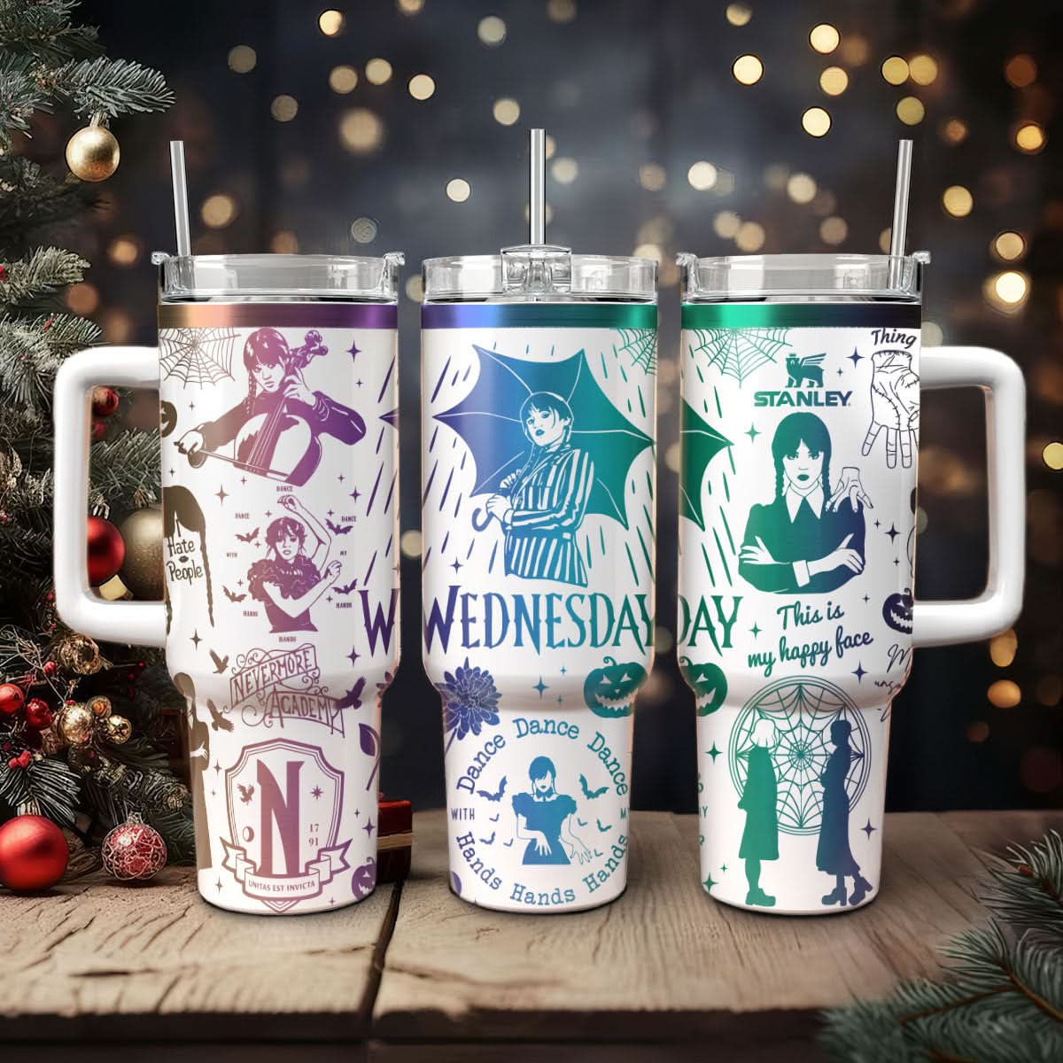 Wednesday Addams TV Series Custom Stanley Cup 40 oz 30 oz Tumbler With HandleTVC2301448