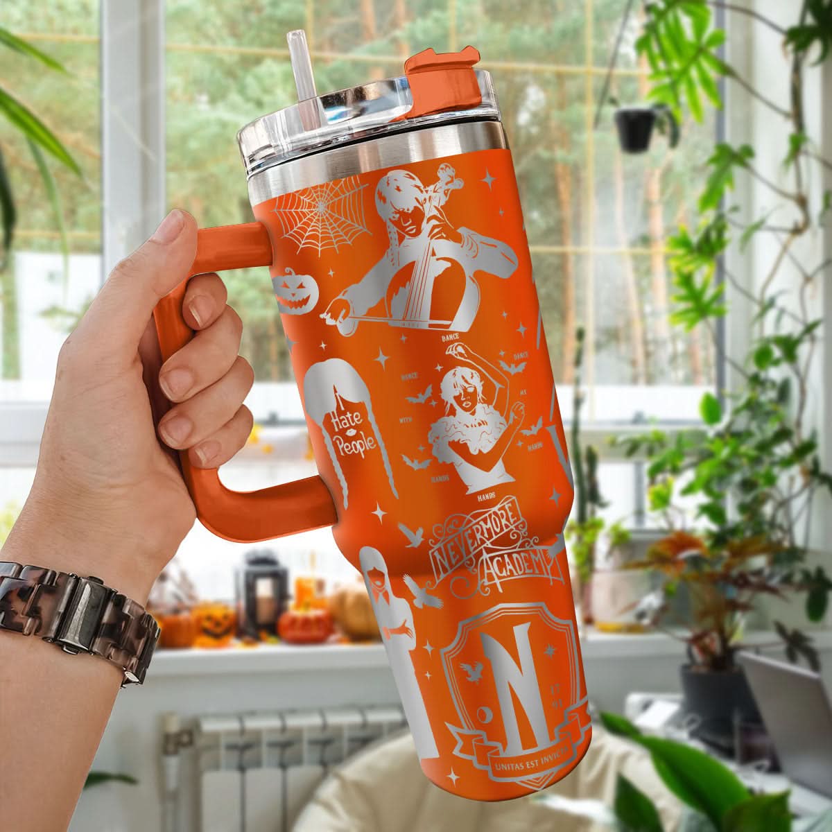 Wednesday Addams TV Series Custom Stanley Cup 40 oz 30 oz Tumbler With HandleTVC2301448