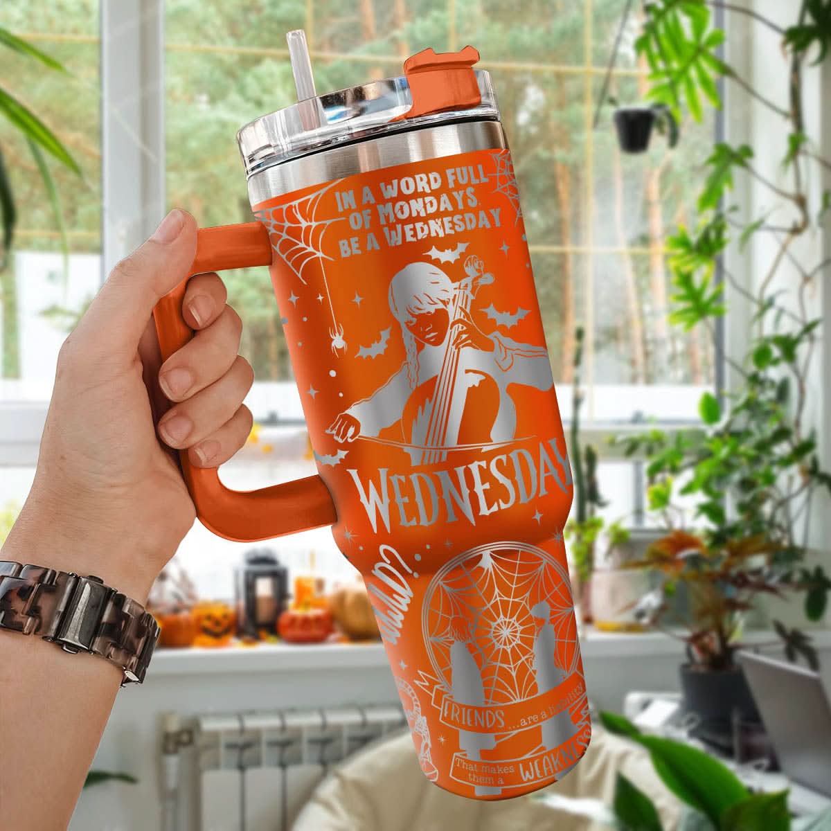 Wednesday Addams TV Series Custom Stanley Cup 40 oz 30 oz Tumbler With HandleTVC2301454