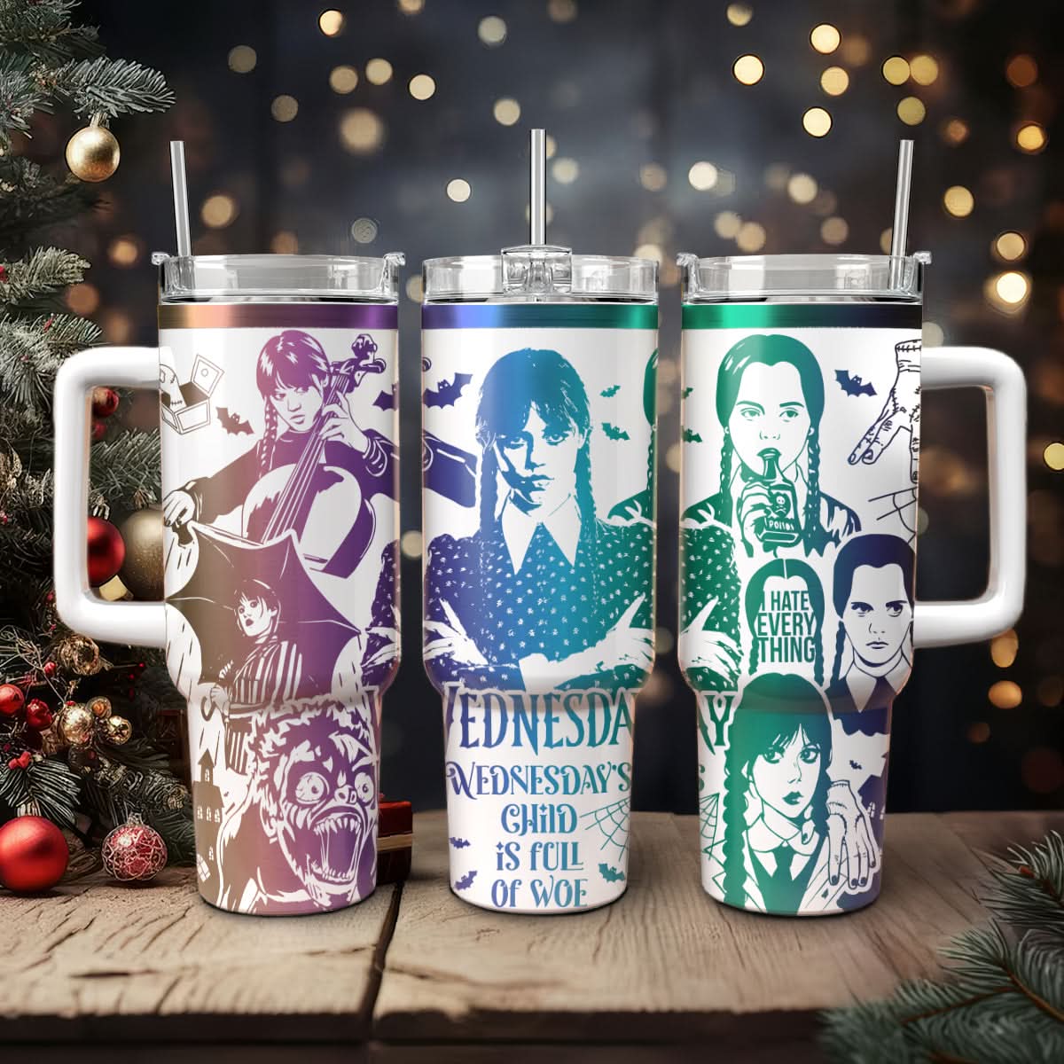 Wednesday Addams TV Series Custom Stanley Cup 40 oz 30 oz Tumbler With HandleTVC2301455