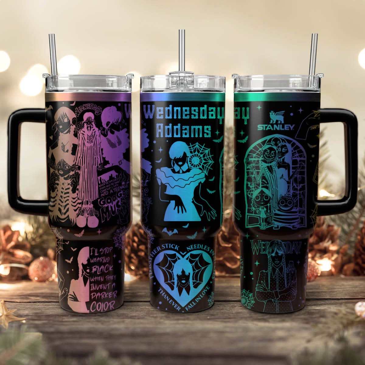 Wednesday Addams TV Series Custom Stanley Cup 40 oz 30 oz Tumbler With HandleTVC2301455
