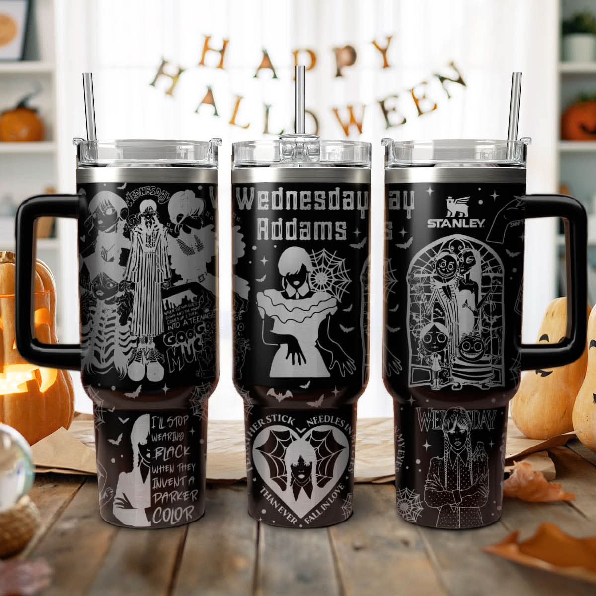 Wednesday Addams TV Series Custom Stanley Cup 40 oz 30 oz Tumbler With HandleTVC2301455