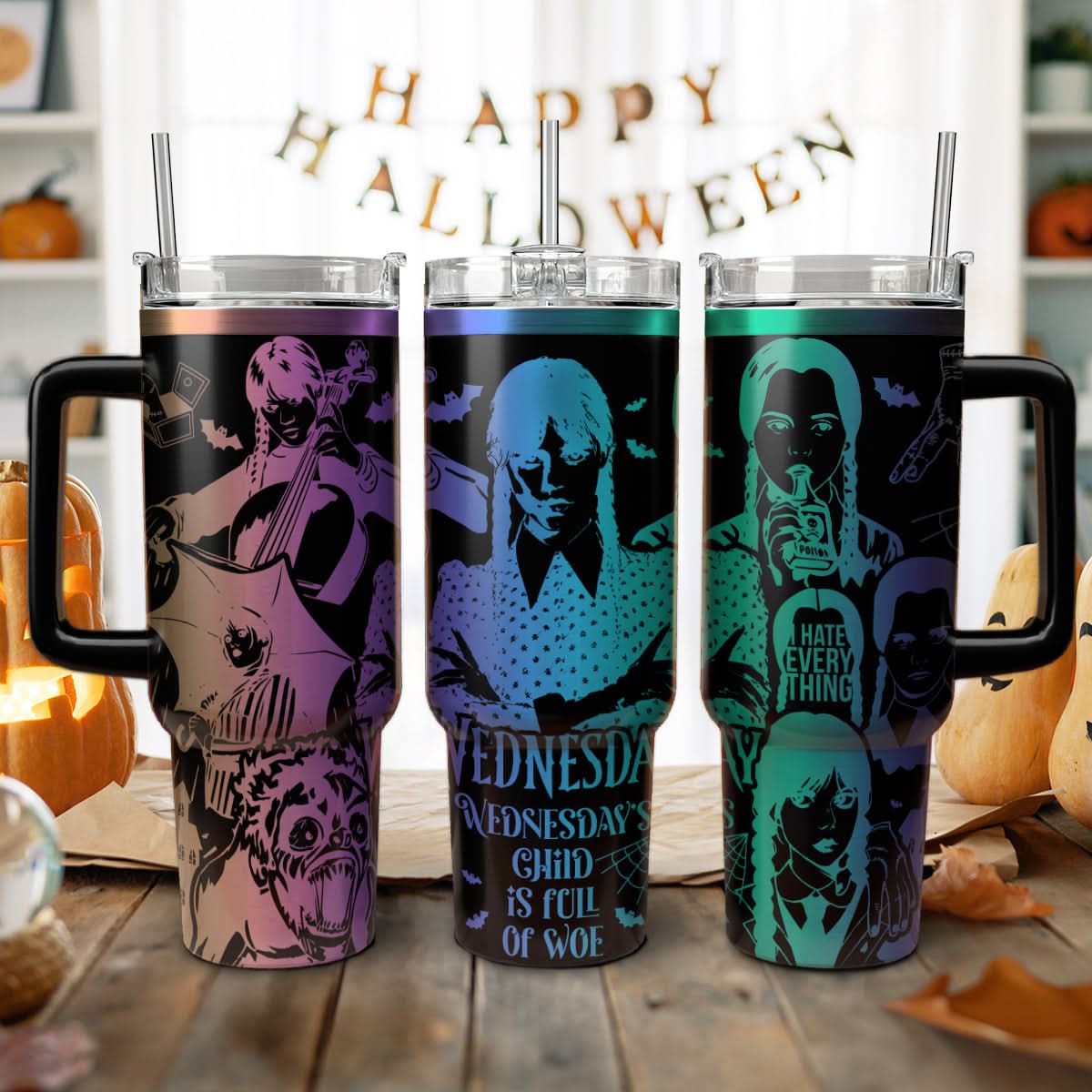 Wednesday Addams TV Series Custom Stanley Cup 40 oz 30 oz Tumbler With HandleTVC2301455