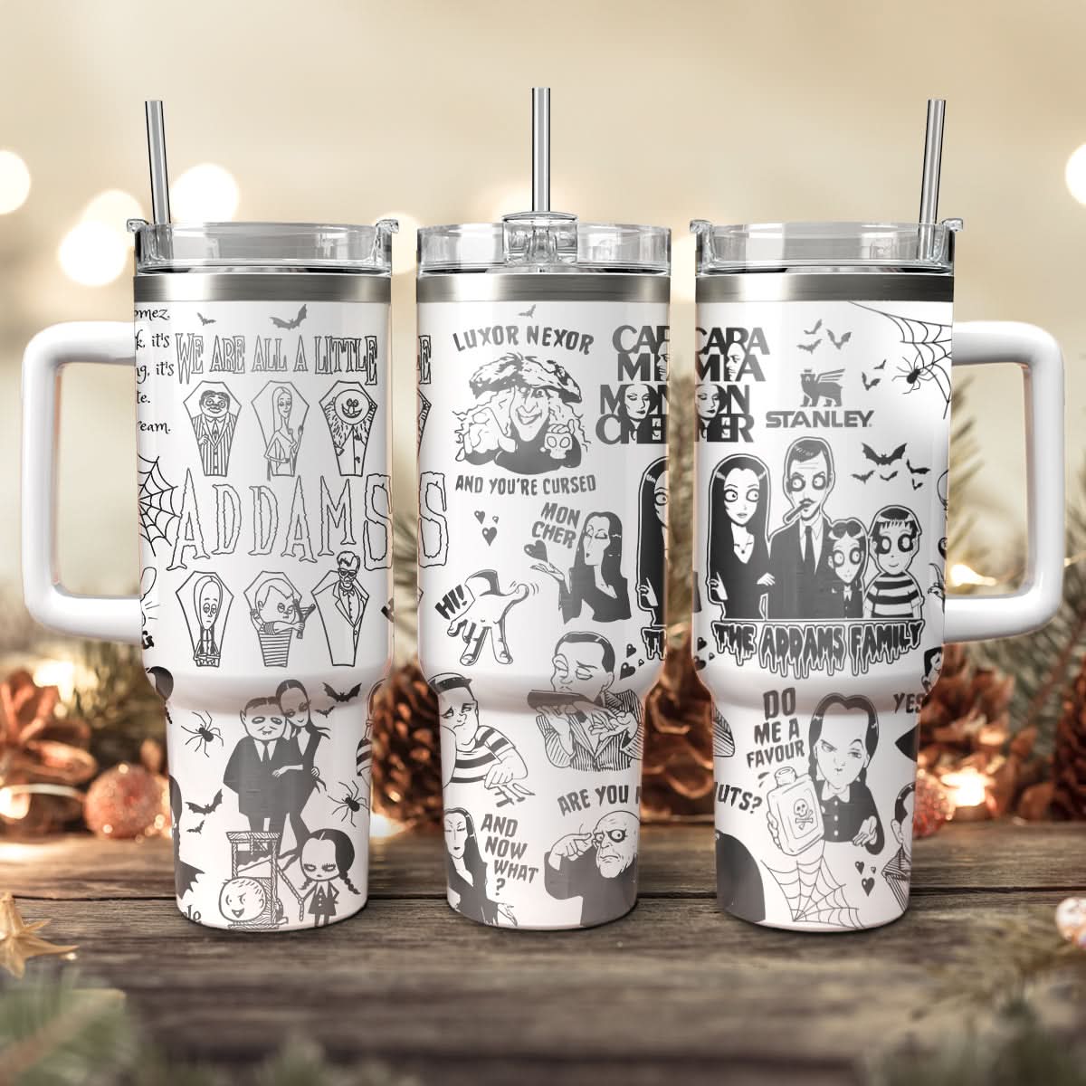 Wednesday Addams TV Series Custom Stanley Cup 40 oz 30 oz Tumbler With HandleTVC2301455