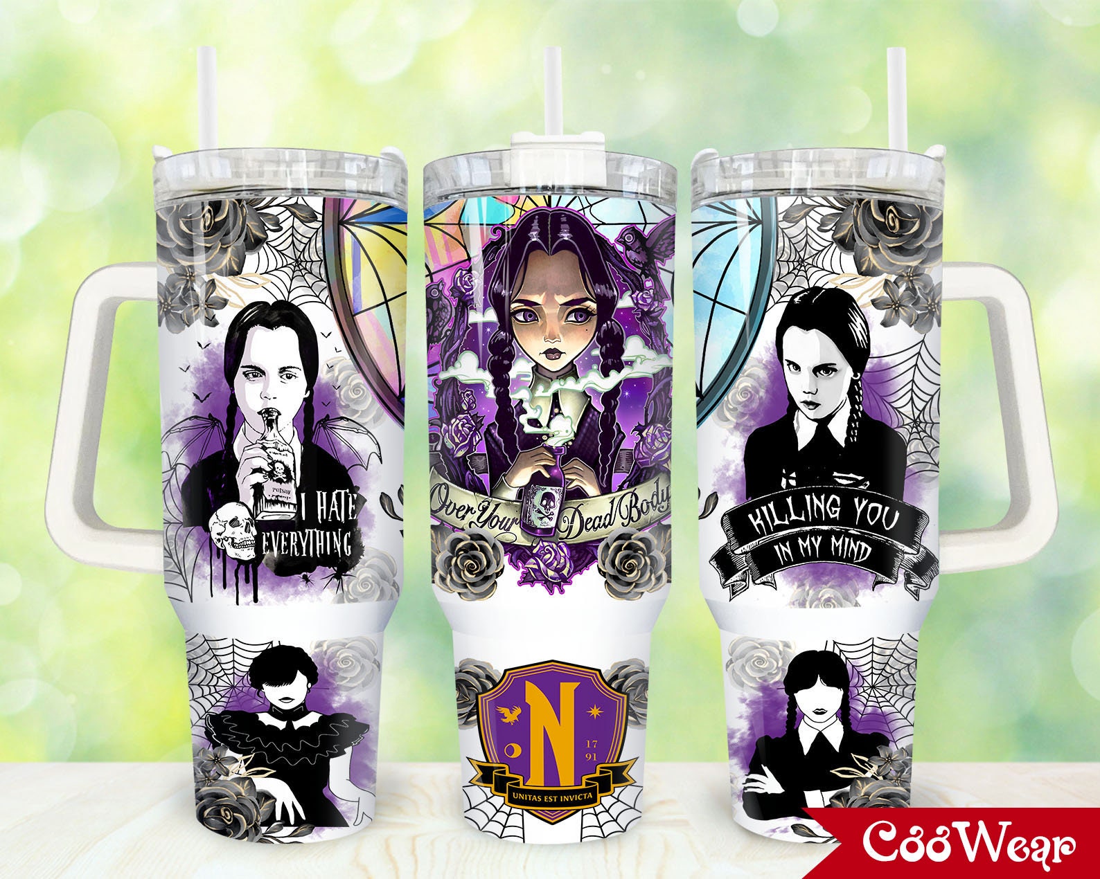 Wednesday Addams TV Series Custom Stanley Cup 40 oz 30 oz Tumbler With HandleTVC2301874