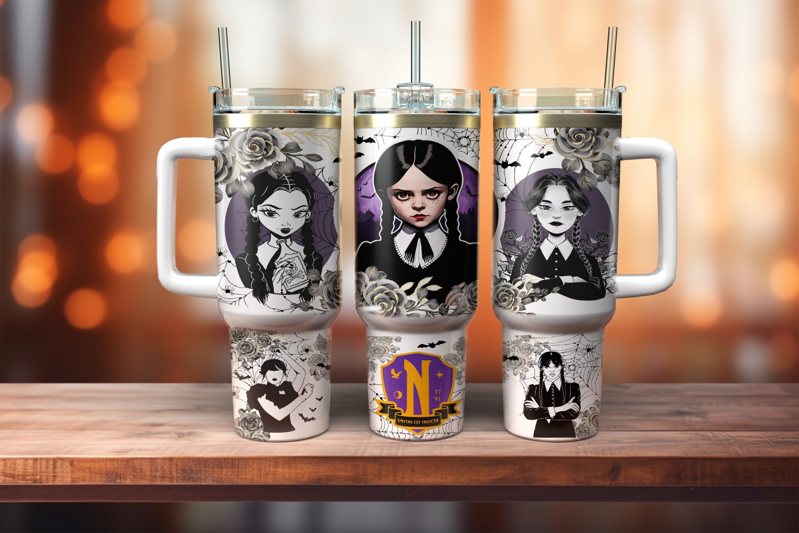 Wednesday Addams TV Series Custom Stanley Cup 40 oz 30 oz Tumbler With HandleTVC2301884