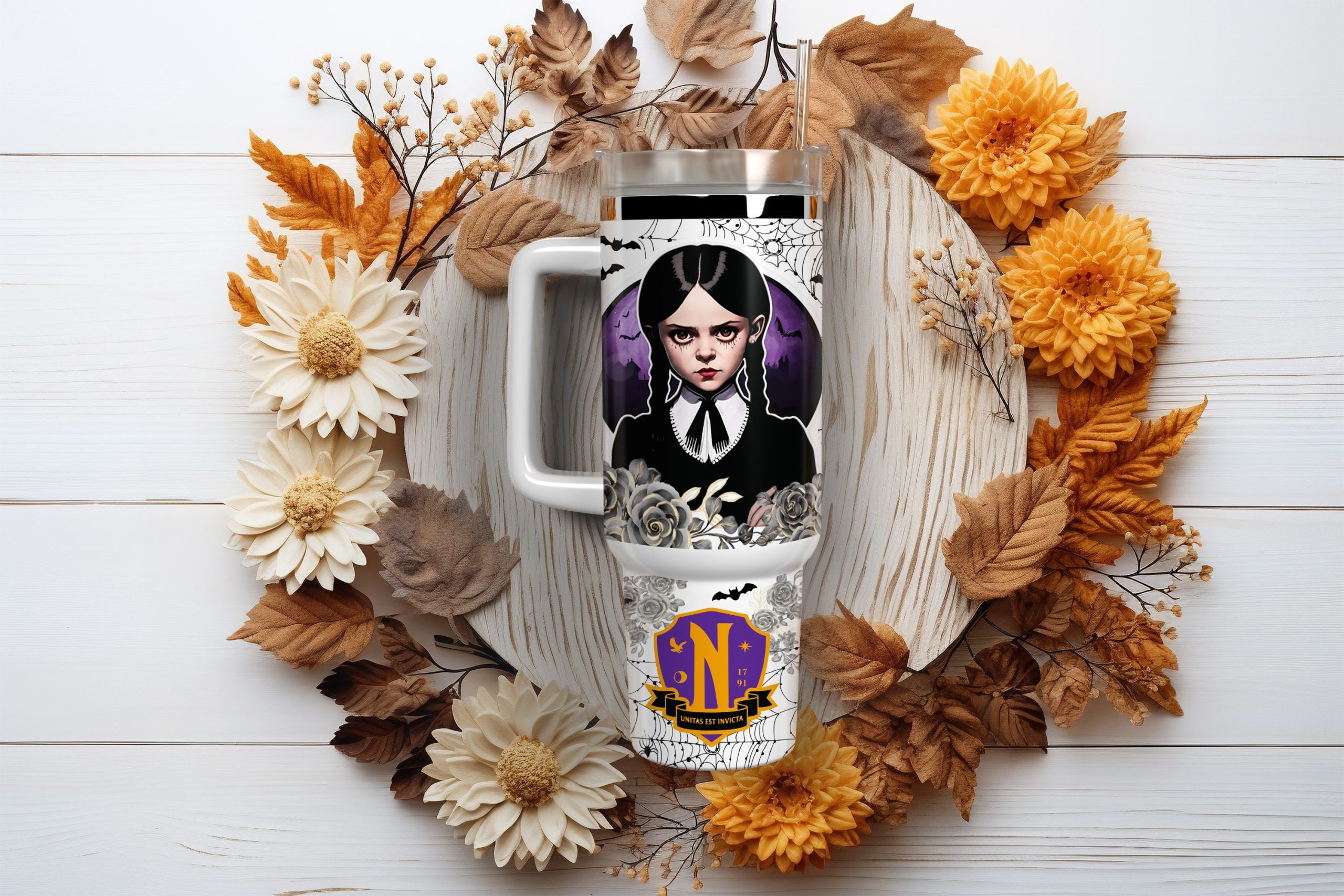 Wednesday Addams TV Series Custom Stanley Cup 40 oz 30 oz Tumbler With HandleTVC2301884 - Image 2
