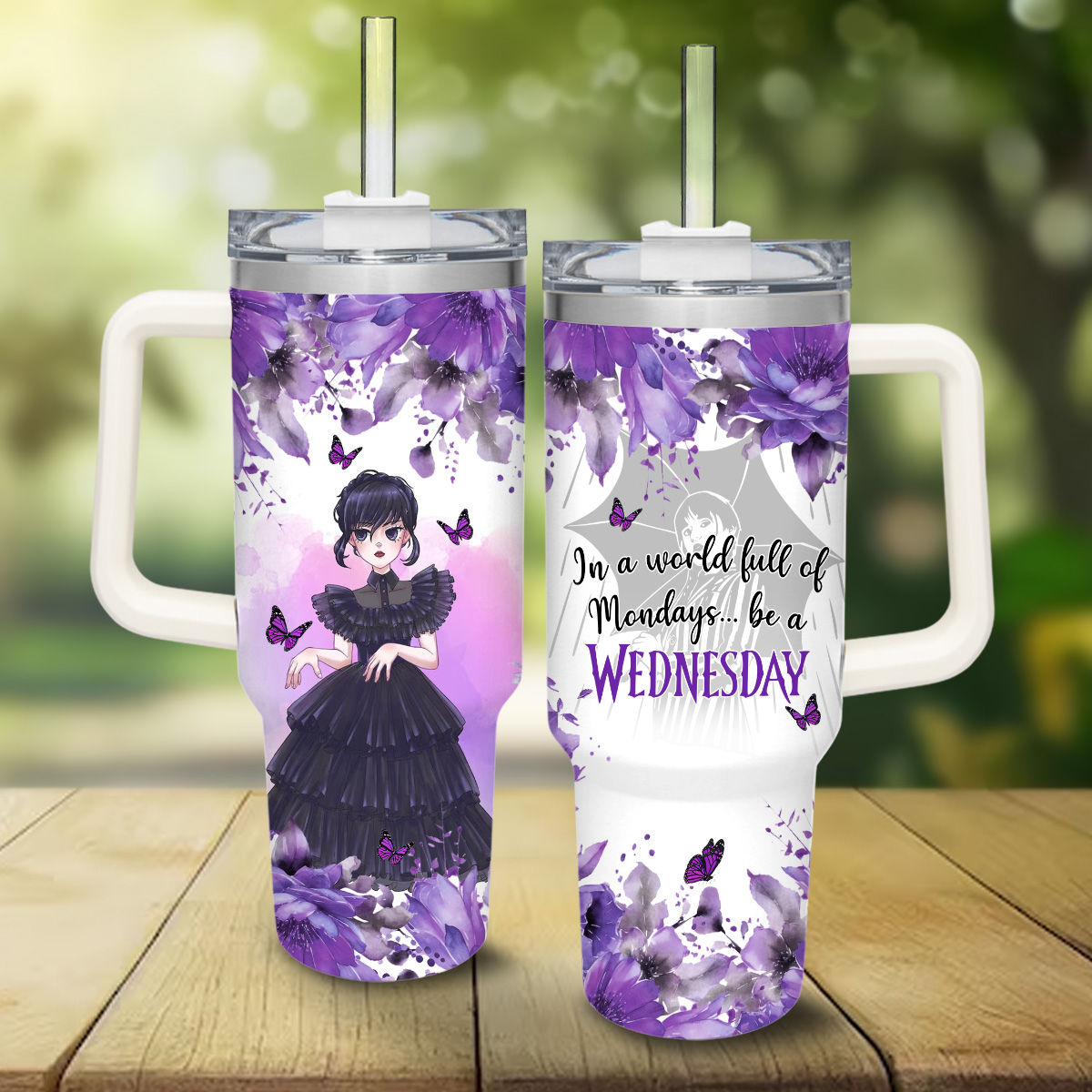 Wednesday Movie Custom Stanley Cup 40 oz 30 oz Tumbler With HandleTVC2301826