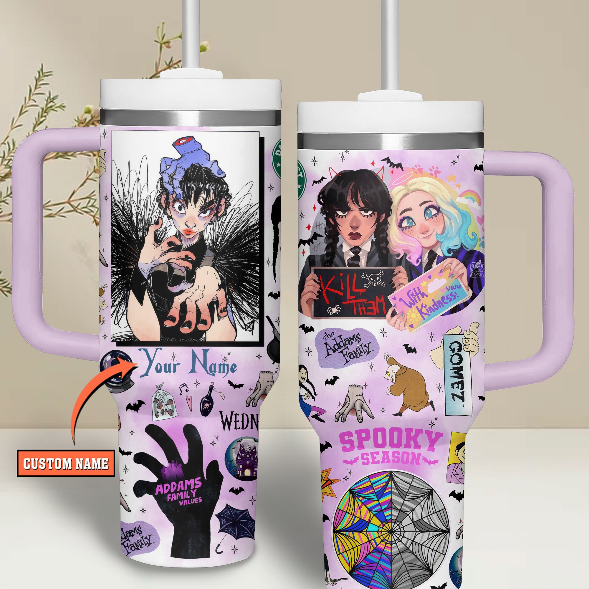 Wednesday Movies Custom Stanley Cup 40 oz 30 oz Tumbler With HandleTVC2301511