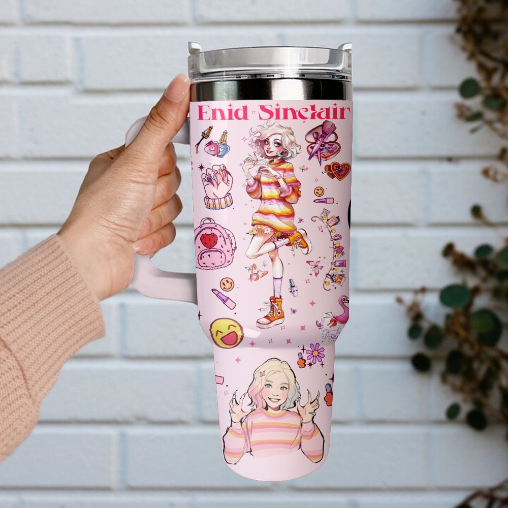 Wednesday x Halloween Custom Stanley Cup 40 oz 30 oz Tumbler With HandleTVC2301126 - Image 4