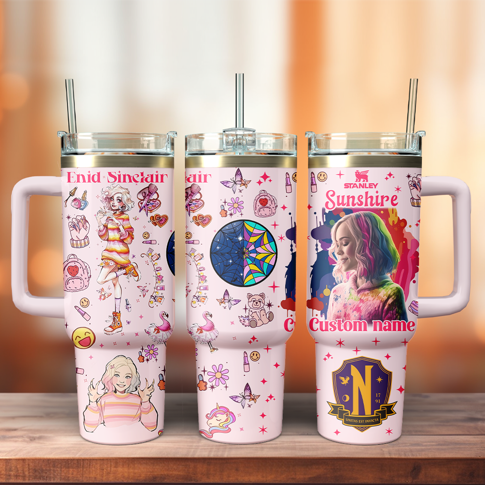 Wednesday x Halloween Custom Stanley Cup 40 oz 30 oz Tumbler With HandleTVC2301126 - Image 2