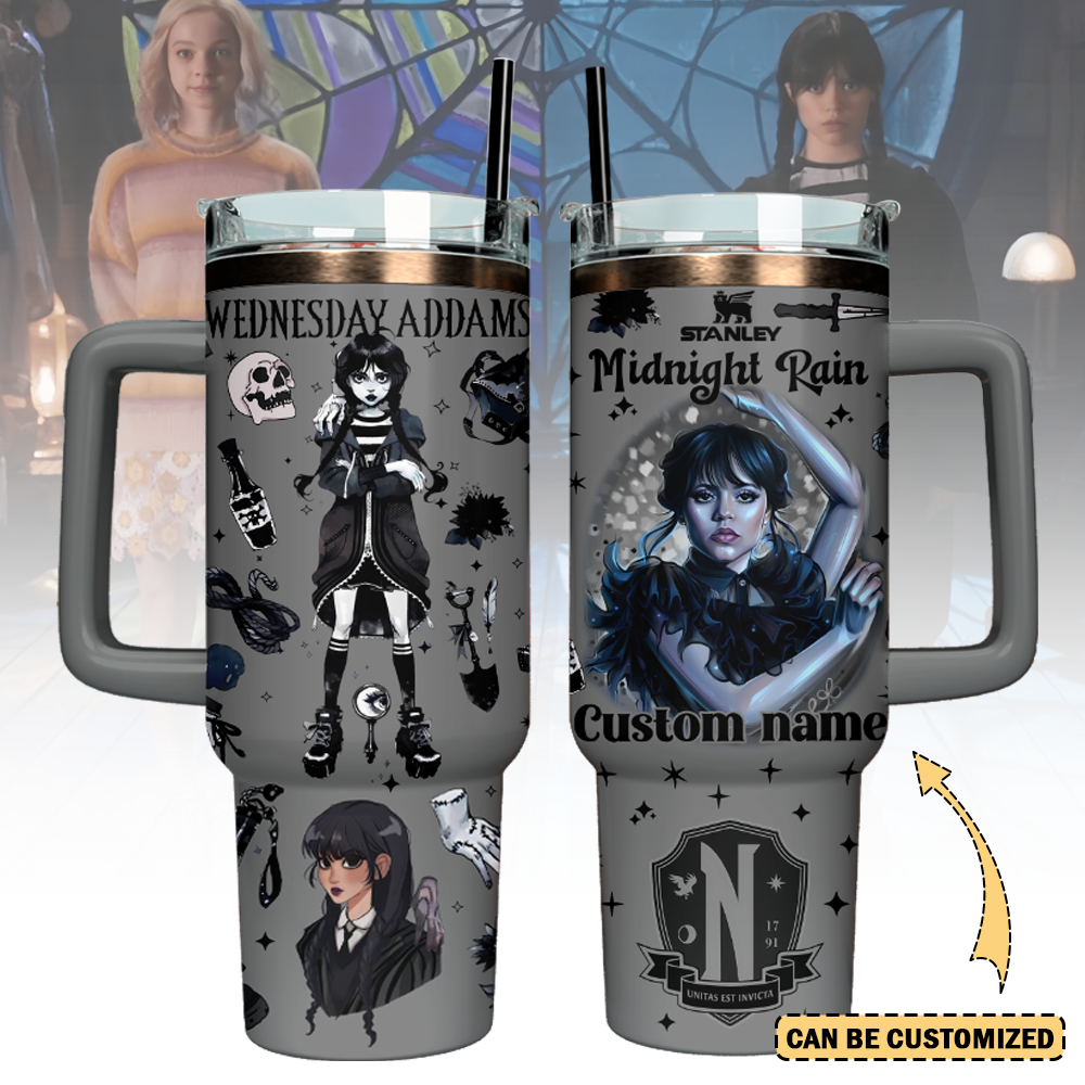 Wednesday x Halloween Custom Stanley Cup 40 oz 30 oz Tumbler With HandleTVC2301126