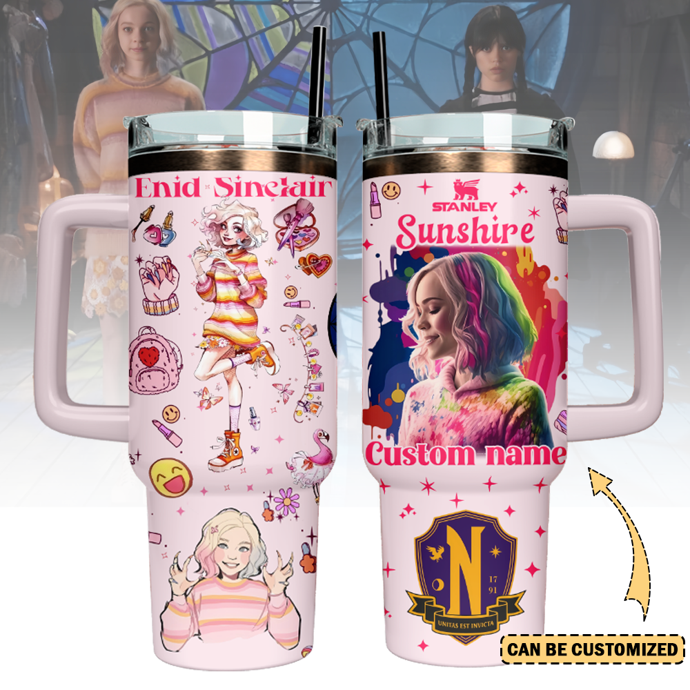 Wednesday x Halloween Custom Stanley Cup 40 oz 30 oz Tumbler With HandleTVC2301126