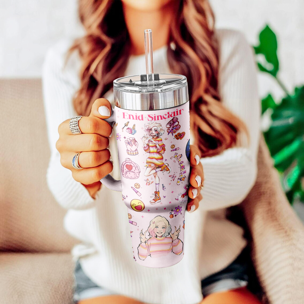 Wednesday x Halloween Custom Stanley Cup 40 oz 30 oz Tumbler With HandleTVC2301126 - Image 5