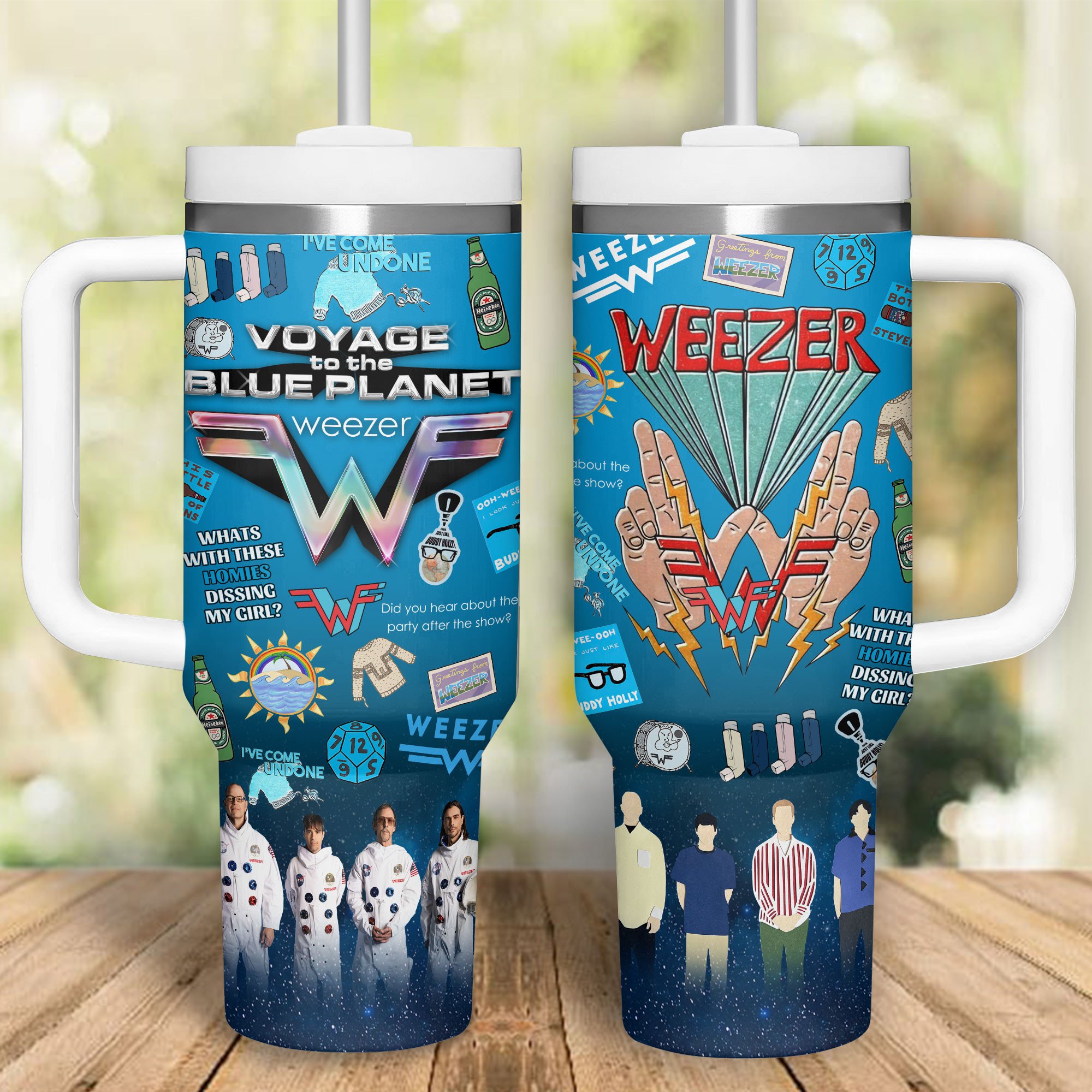 Weezer Music Custom Stanley Cup 40 oz 30 oz Tumbler With HandleTVC2301316
