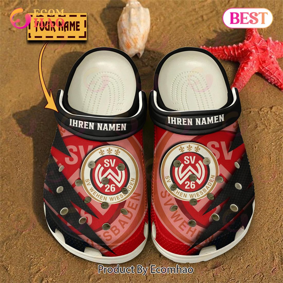 Wehen Wiesbaden Liga Sport Crocs Crocband Clogs Shoes Comfortable For Men Women and Kids