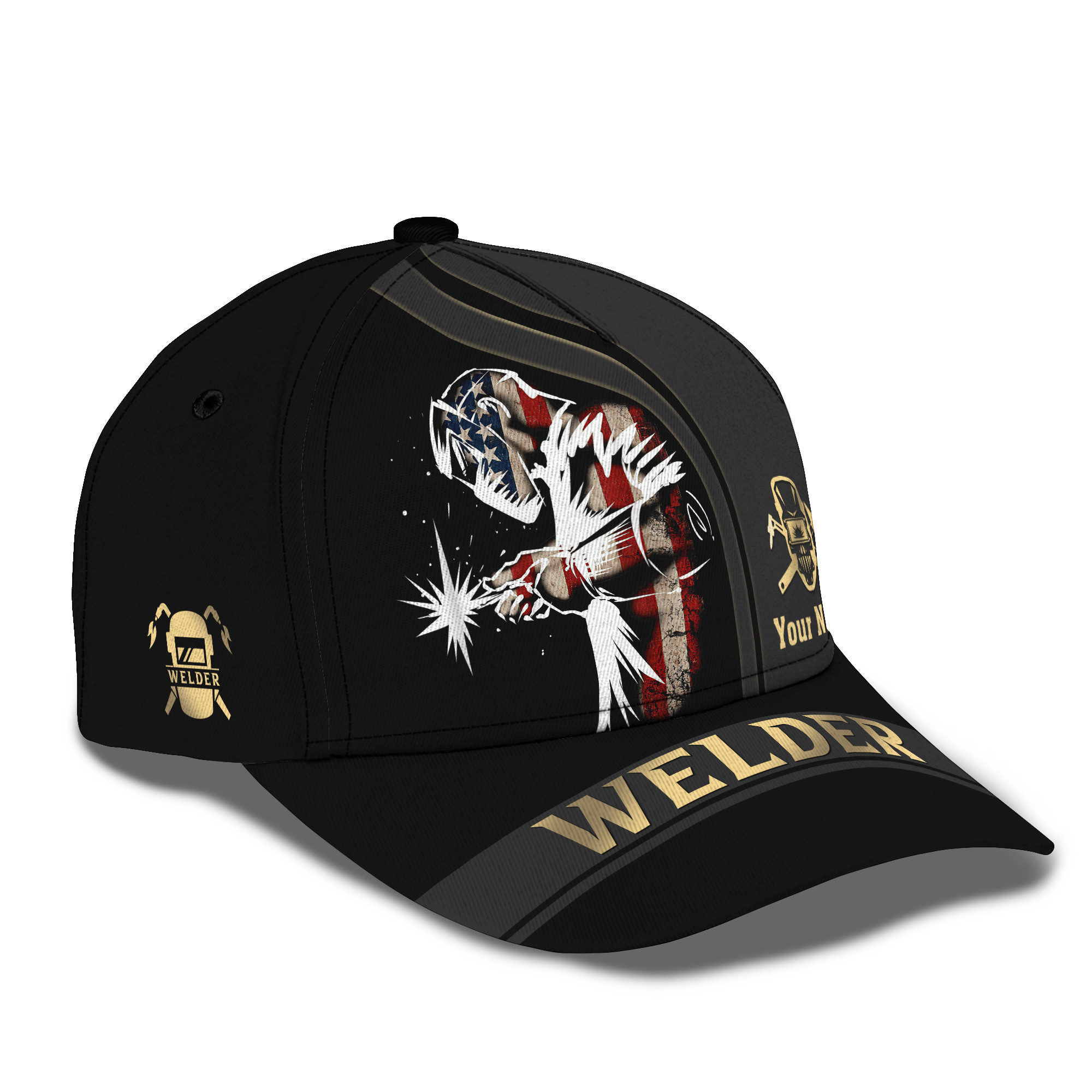 Welder America Cap Welding Classic Cap Trucker Hats Custom Hats Gifts For Men & Women