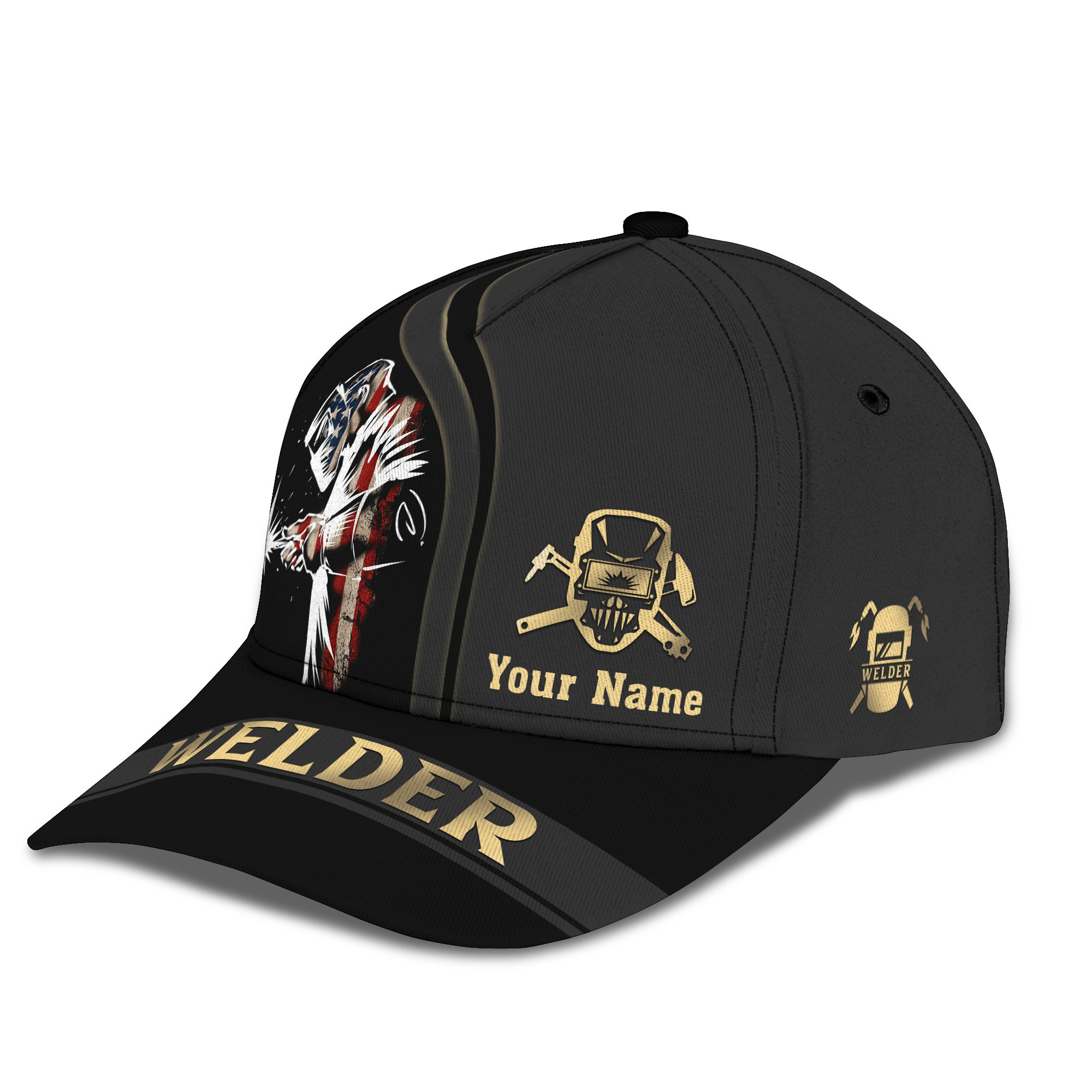Welder America Cap Welding Classic Cap Trucker Hats Custom Hats Gifts For Men & Women