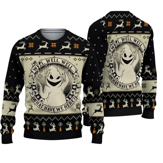Well Well Well Nightmare 3D All Over Printed T-shirt and Ugly Christmas Sweater - Image 2