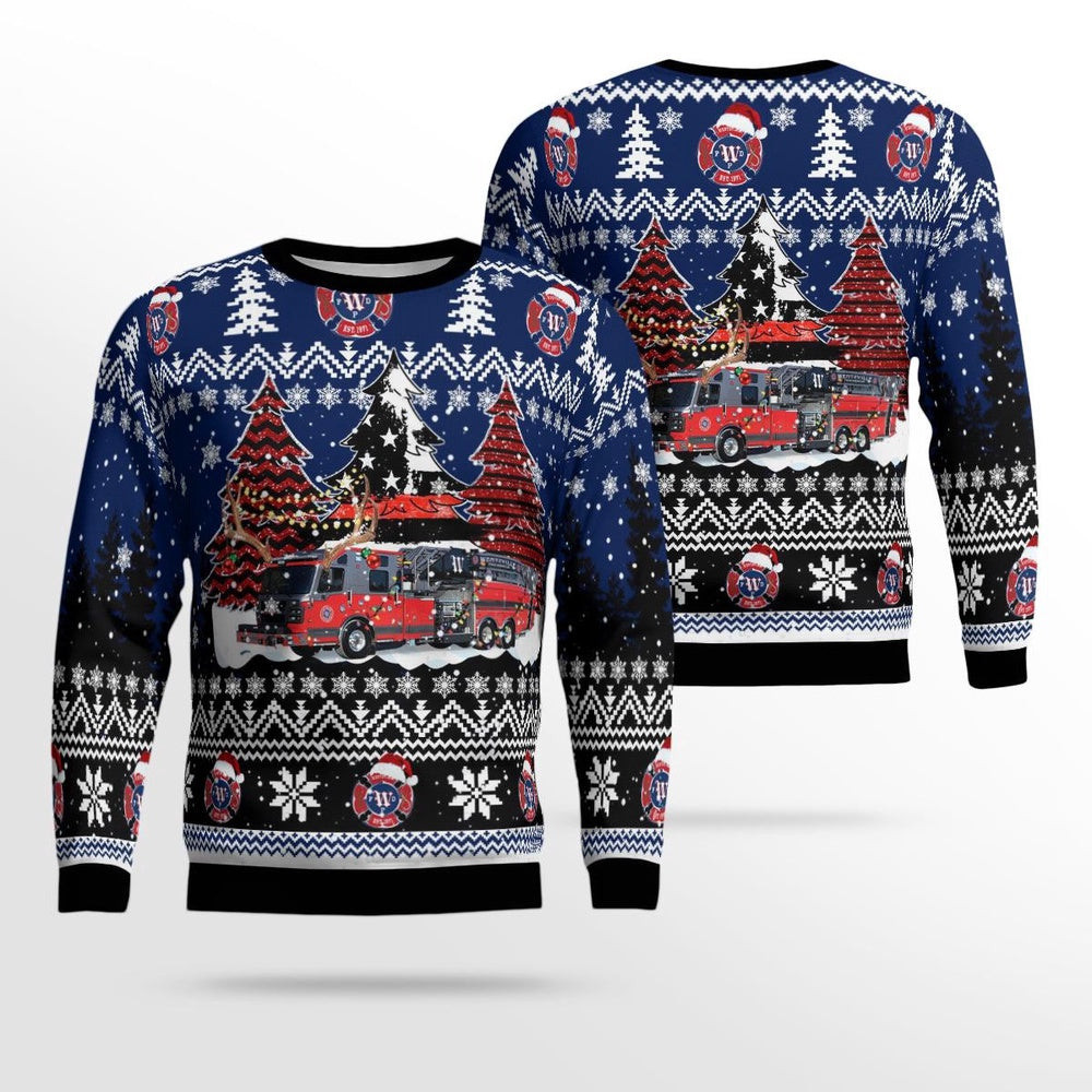 Wentzville Fire Department Missouri Christmas AOP Ugly Sweaters Gift For Christmas