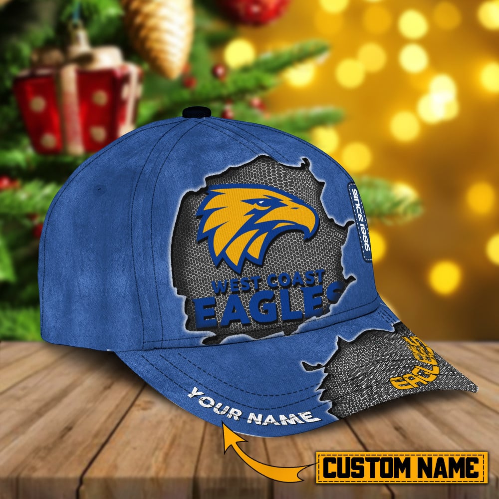West Coast Eagles AFL Personalized Cap For Fan Baseball Cap Classic Trucker Hats Custom Hats Gifts For Men & Women