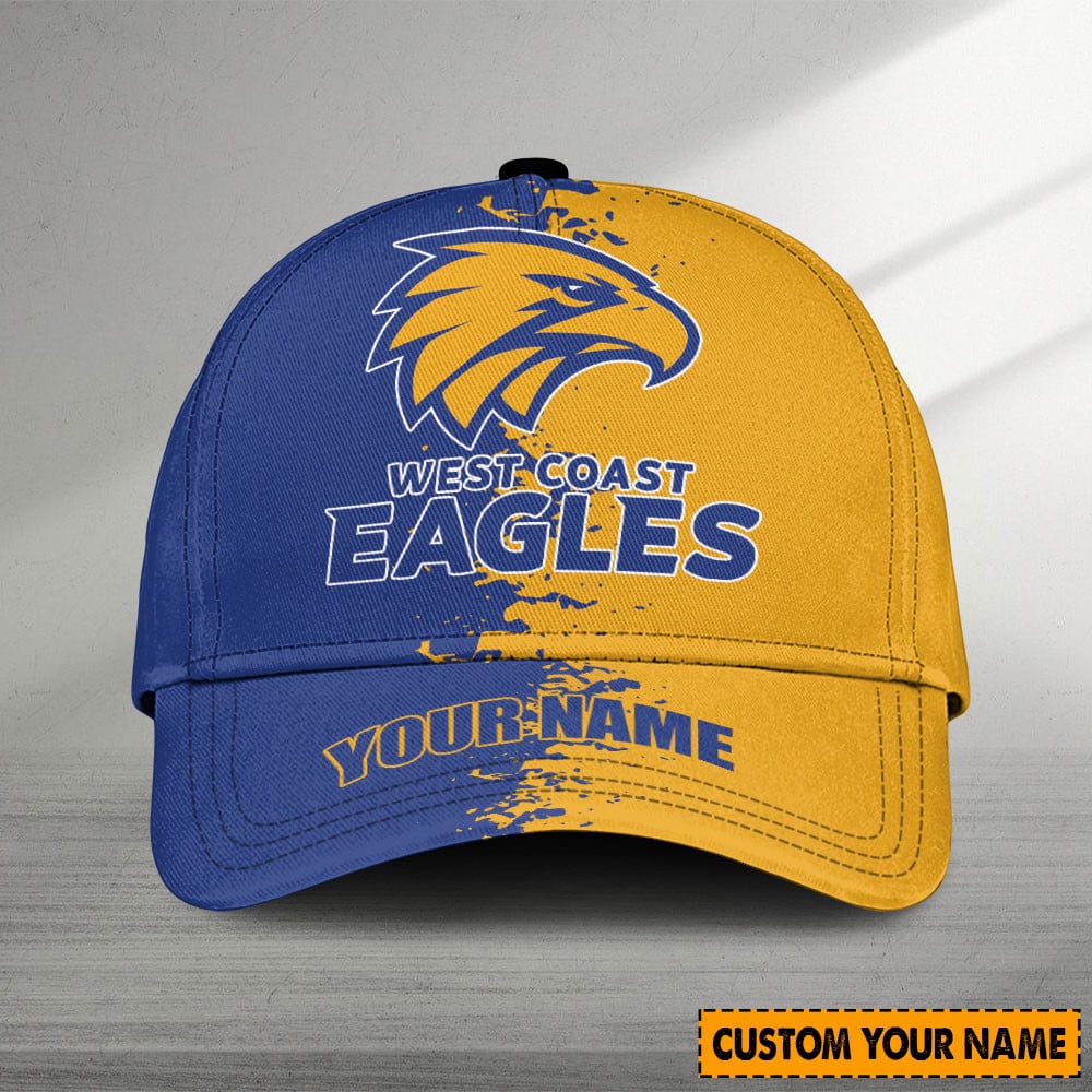 West Coast Eagles AFL Personalized Classic Cap For Fan Baseball Cap Classic Trucker Hats Custom Hats Gifts For Men & Women