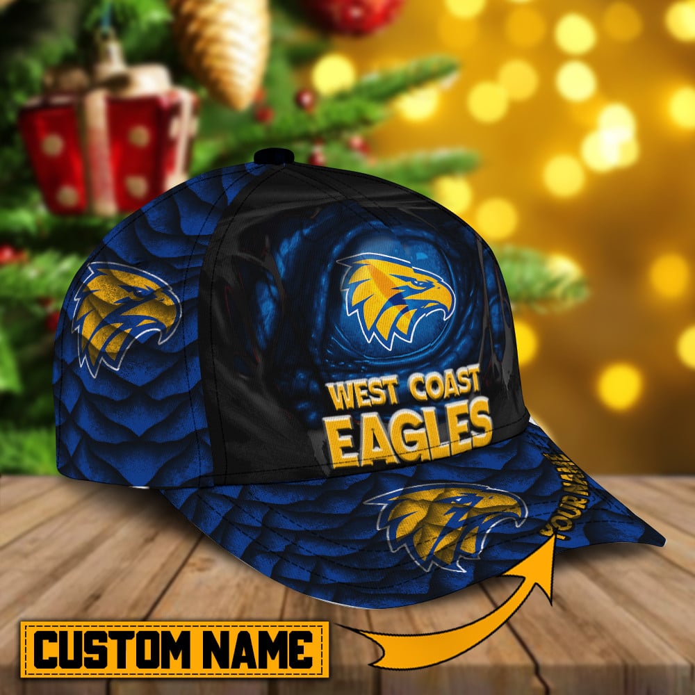 West Coast Eagles Personalized AFL Classic Cap For Fan Baseball Cap Classic Trucker Hats Custom Hats Gifts For Men & Women