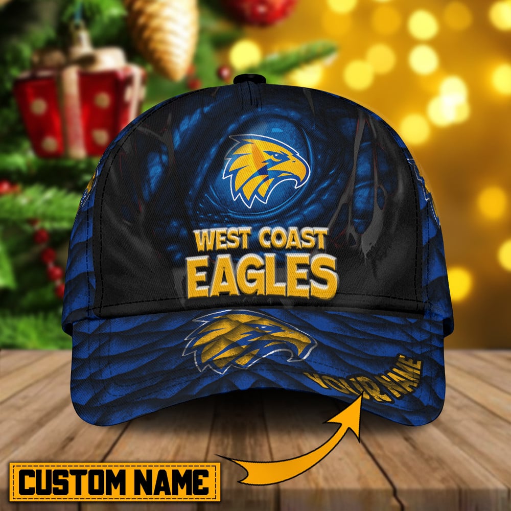 West Coast Eagles Personalized AFL Classic Cap For Fan Baseball Cap Classic Trucker Hats Custom Hats Gifts For Men & Women