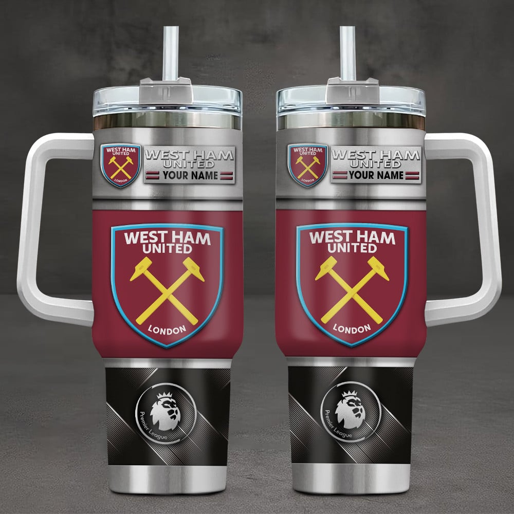 West Ham United FC EPL Custom Stanley Cup 40 oz 30 oz Tumbler With HandleTVC230197