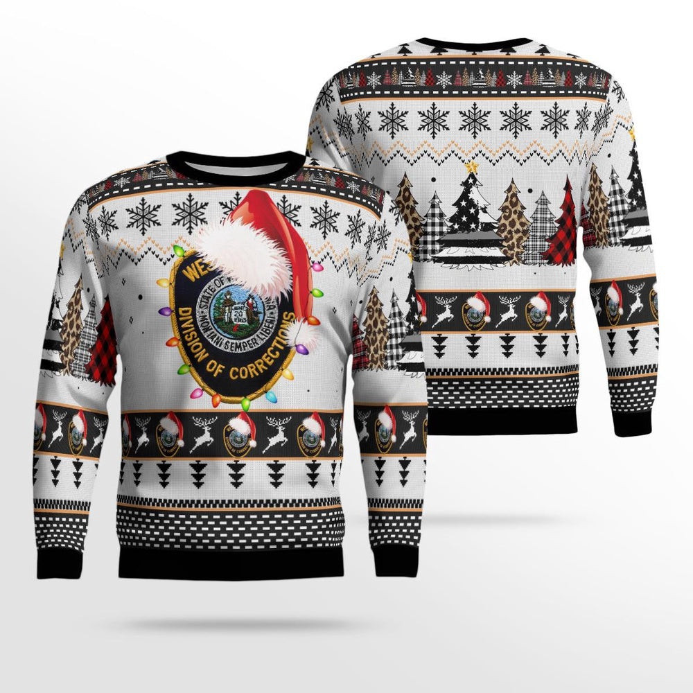 West Virginia Division of Corrections and Rehabilitation Christmas Ugly Sweater Gift For Christmas
