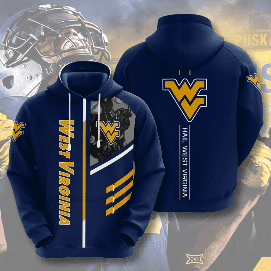 West Virginia Mountaineers 3D All Over Print Hoodie, Zip Hoodie