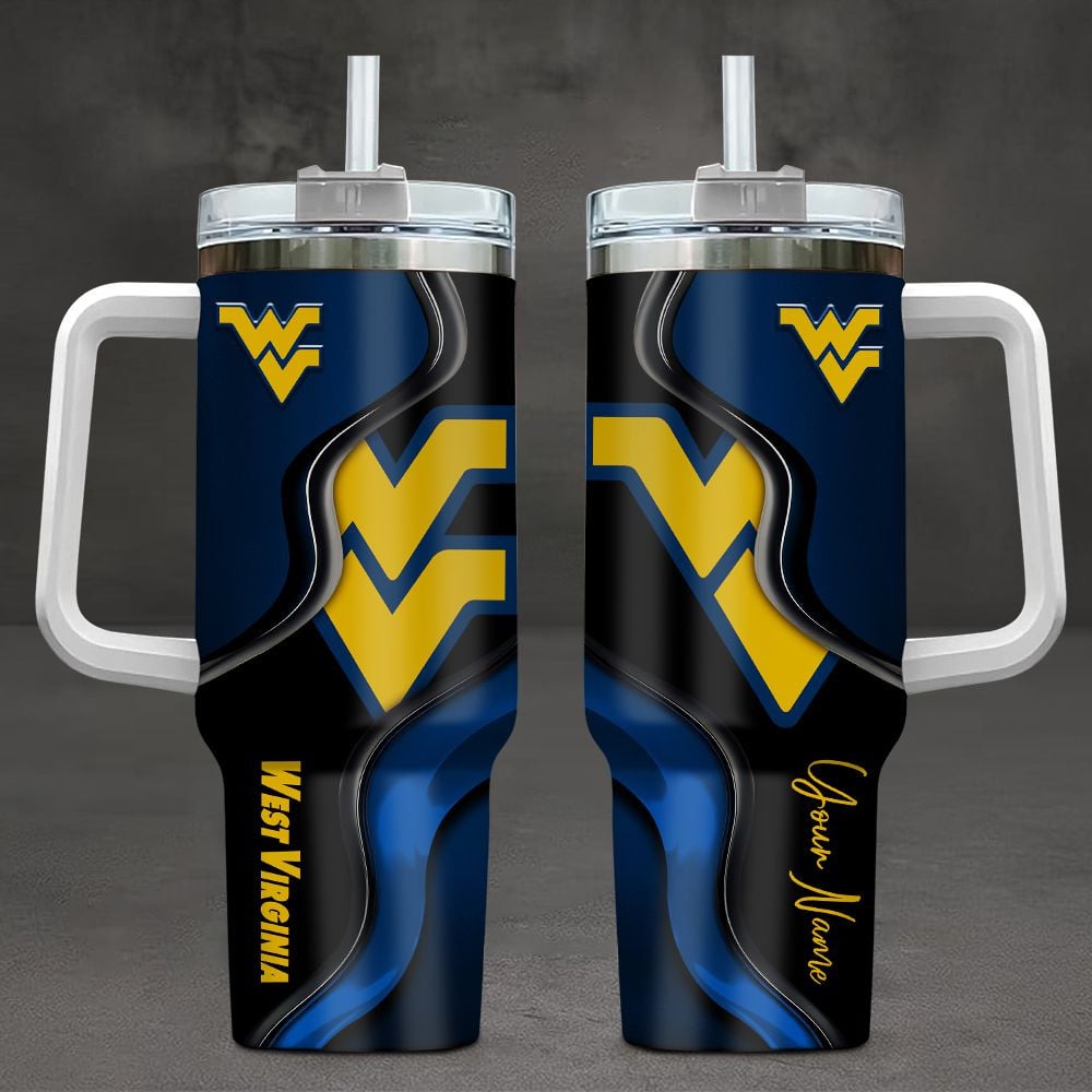 West Virginia Mountaineers NCAA Custom Stanley Cup 40 oz 30 oz Tumbler With HandleTVC2301101