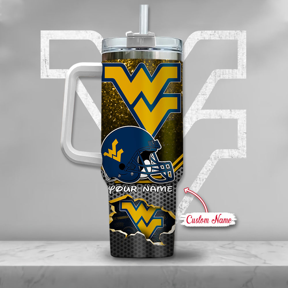 West Virginia Mountaineers NCAA Mickey Mouse Custom Stanley Cup 40 oz 30 oz Tumbler With HandleTVC230123 - Image 3