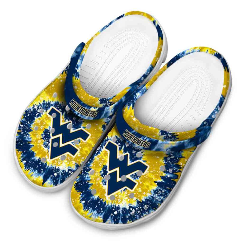 West Virginia Mountaineers Radiant Burst Effect ClogTVC180174 - Image 4