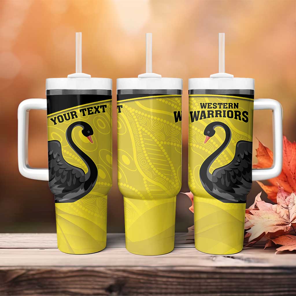 Western Australia Cricket Go Warriors Black Swans â€“ Aboriginal Art Custom Stanley Cup 40 oz 30 oz Tumbler With HandleTVC2301321