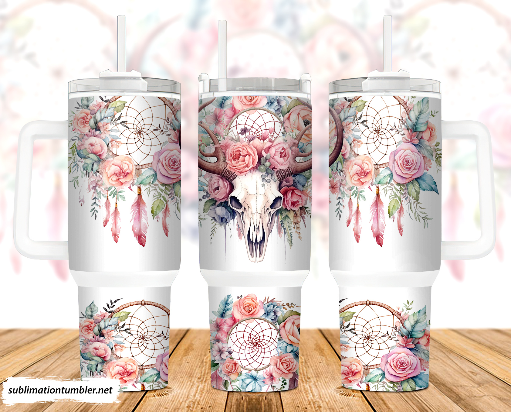 Western Cow Skull Custom Stanley Cup 40 oz 30 oz Tumbler With HandleTVC2301903