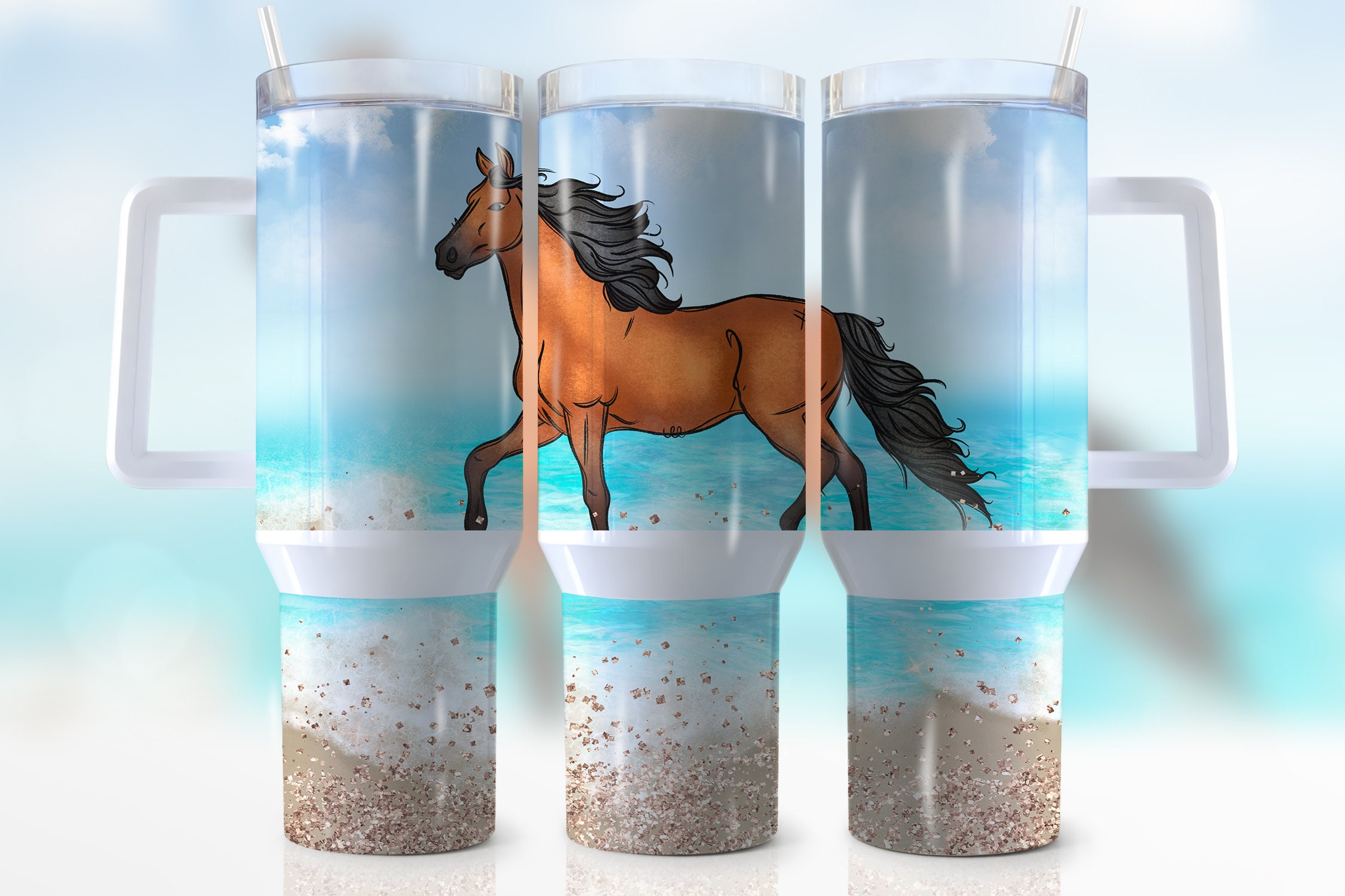 Western Horse Custom Stanley Cup 40 oz 30 oz Tumbler With HandleTVC2301945