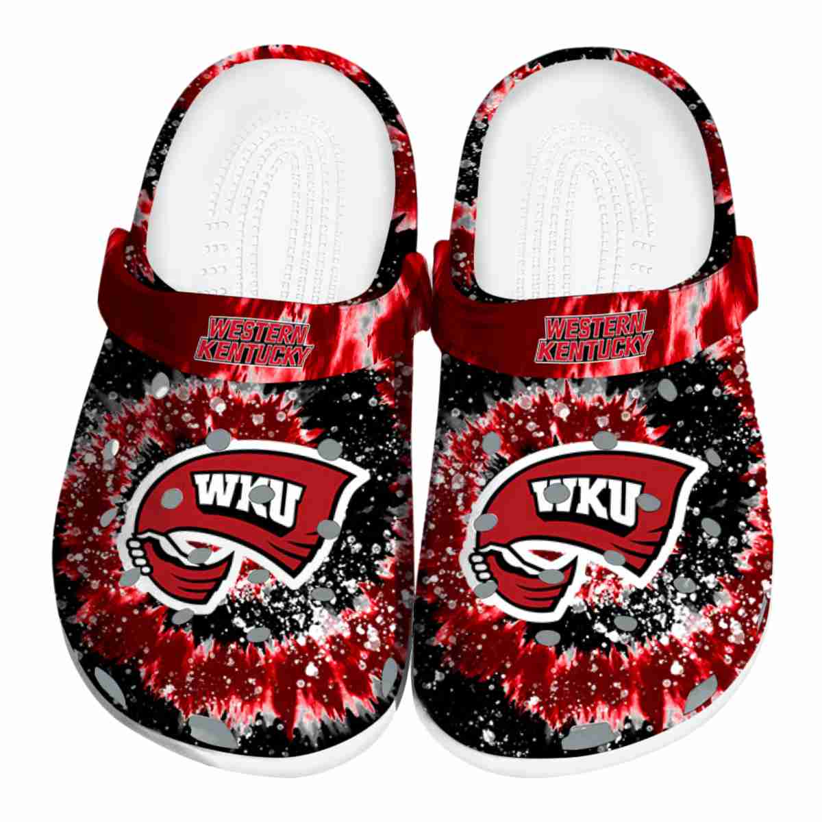 Western Kentucky Hilltoppers NCAA Sport Crocs Crocband Clogs Shoes Comfortable For Men Women and Kids