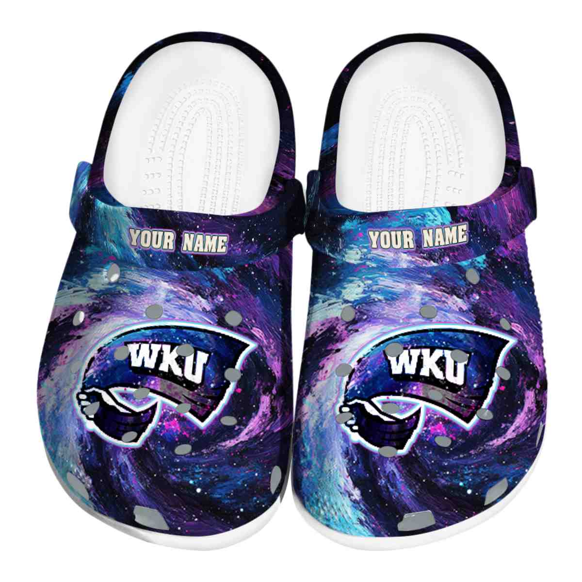 Western Kentucky Hilltoppers NCAA Sport Crocs Crocband Clogs Shoes Comfortable For Men Women and Kids